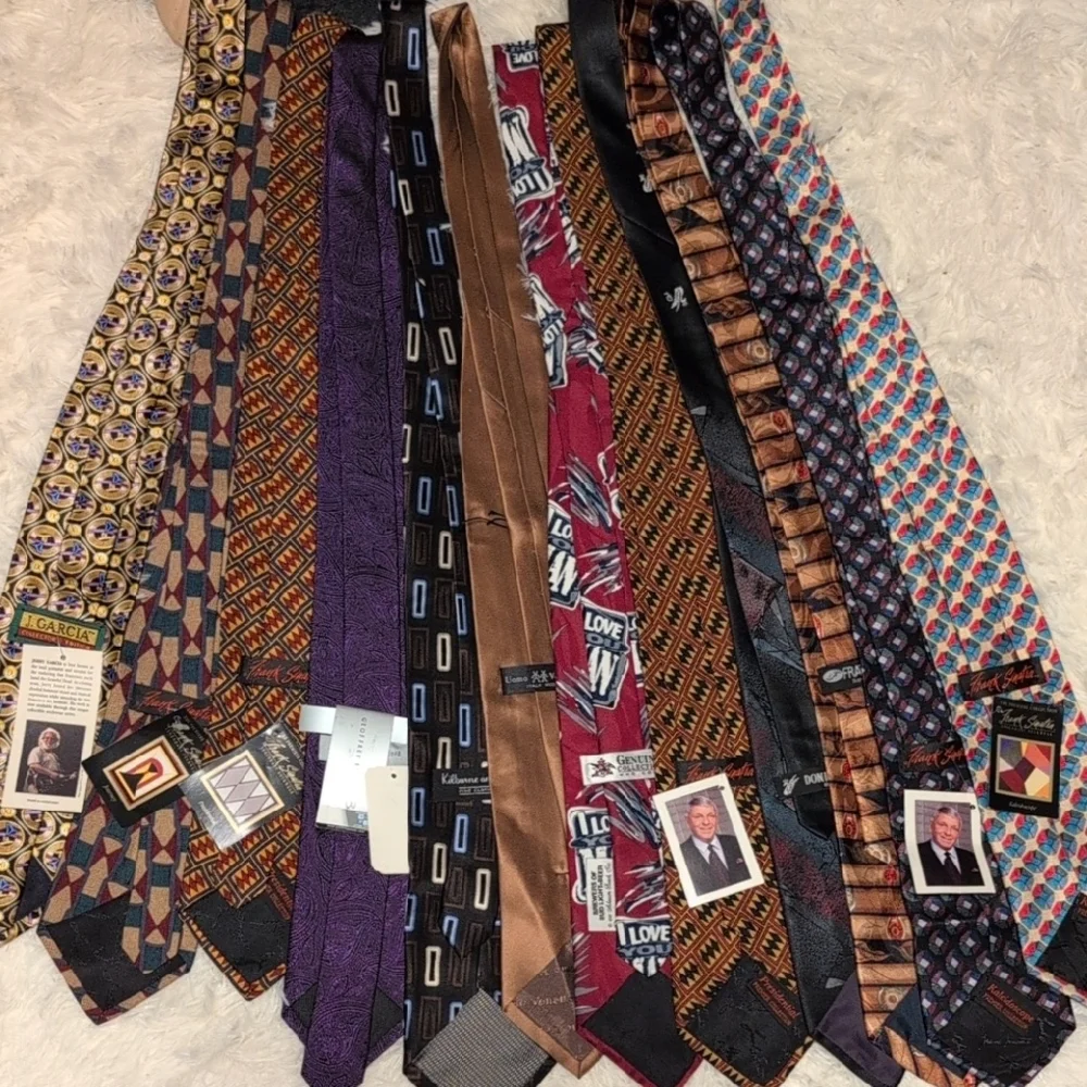 12 Lot Mens Ties Frank Sinatra Don Loper Fratello Uomo Venetto Kilburne & Finch - Picture 5 of 16